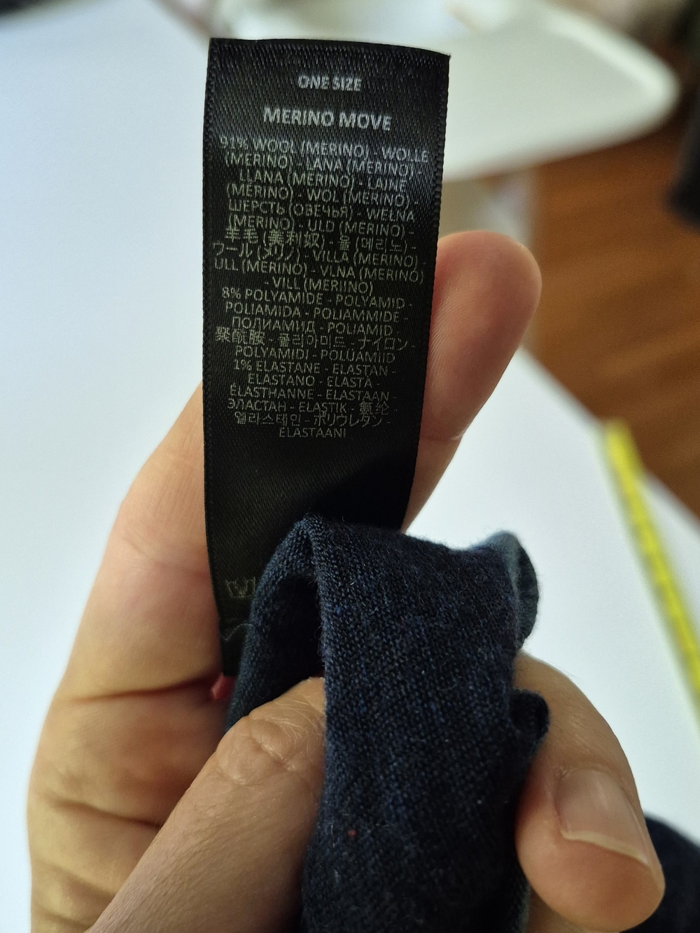 Merino Wool Blue Striped Neck Gaiter / Face Cover - Picture 10 of 10